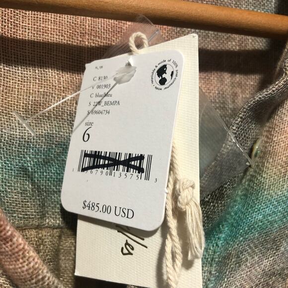 Free People X Mes Desmoisselles Bempa Duster Maxi Dress Size 6 $485 NWT - Picture 9 of 11